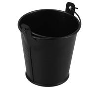 Healifty Seau à Graisse de Gril, Seau à Barbecue en Métal, Noir, Fer, Portable, pour Barbecue Extérieur et Pique-niques, Collecte la Graisse et L’Huile, Facile à Nettoyer, Garde Le Gril