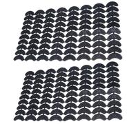 Healifty Semelles Intérieures Antidérapantes en Plastique Noir, Coussinets de Semelle pour Chaussures de Sport, 2 Feuilles de 80 Pièces, Marche