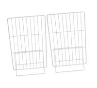 Healifty Séparateur en Fil De Fer pour Congélateur Et Réfrigérateur Extensible 32-34 Cm x 29 Cm, Étagère Métallique Résistante, Organiseur De Rangement pour Maison Et Supermarché