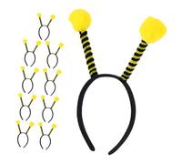 Healifty Serrage-tête à Antennes de Bourdon 10 Pièces Taille Unique Accessoire Léger Bandeaux D'halloween pour Femmes et Filles Déguisement Abeille Fête Carnaval