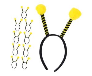 Healifty Serrage-tête à Antennes de Bourdon 10 Pièces Taille Unique Accessoire Léger Bandeaux D'halloween pour Femmes et Filles Déguisement Abeille Fête Carnaval