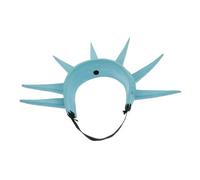 Healifty Serrage-tête Statue Liberté Couronne Et Torche En Plastique Rigide, Accessoire Costume Adulte Patriotique Pour Fête Déguisement Halloween