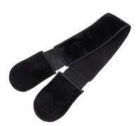 Healifty Serviette de Bain Exfoliante Noire Sangle Dorsale Moufles de Bain Exfoliant pour Corps Ceinture de Massage pour Peaux Sensibles et Nettoyage Dos Facile