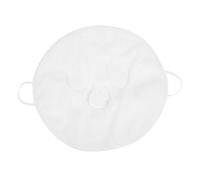 Healifty Serviette Visage Masque Compressé Chaud et Froid Blanche en Polaire Corail Design Oreilles Suspendues pour Soins du Visage et Spa à Domicile