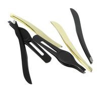 Healifty Set de Pinces à Épiler Sourcils Mini Acier Inoxydable Pince à Sourcils Ergonomique Noire Outil Multifonction pour Maquillage Facile à Transporter pour Femmes