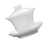 Healifty Set de Tasses à Thé Kung Fu Céramique avec Bol et Couvercle Design Classique Élégant pour Usage Domestique et Cadeau Outil Professionnel pour