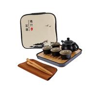 Healifty Set de Voyage pour Thé Noire avec Plateau Ensemble de Thé Chaleur pour Maison et Restaurant Pratique