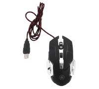 Healifty Souris Filaire Gaming Ergonomique Commutation Dpi, Design Abs Noir, Rétroéclairée RGB pour PC Bureautique en Office