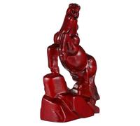 Healifty Statue de Troie Sculptures décor à la Maison Statue décorative Animal en Bois Statue de Cheval de Table Statue de Cheval en Bois décor de Cheval décoratif Rouge
