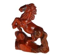 Healifty Statue de Troie Statue de Cheval décorative Animal en Bois Figurines décor à la Maison Figurine équestre Statue décorative Sculptures de Chevaux décoration intérieure Brun