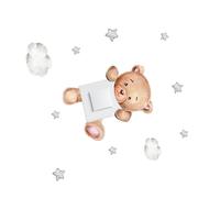 Healifty Stickers Muraux Ours pour Chambre Décoration Murale Interrupteur Autocollants sans Résidu Résistants et Faciles à Poser Ornements Muraux pour Salon et Pépinière