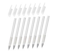 Healifty Stylo Marqueur Tatouage Imperméable 8 Pcs Taille Fine pour Professionnels et Débutants Marquage Peau Précision Salon de Tatouage Usage Esthétique Blanc