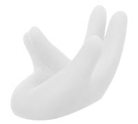 Healifty Support de Boule Cristal Résine Blanche Socle Main Sculptée pour Sphère Décoration Bureau et Maison Raffinée Support Léger Socle Orbe Élégant