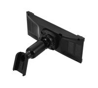 Healifty Support de Caméra Embarquée pour Rétroviseur Voiture, Kit 1 Support Grand Tube 1 Plaque Arrière Plastique, Fixation Robuste Compatible Caméras de Tableau de Bord, Adaptateur