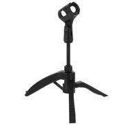 Healifty Support de Micro de Bureau Réglable en Hauteur Pied de Micro Trépied Noir en Abs et Métal Antidérapant Démontable Filaire Fil Radio