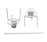 Healifty Support de Rôtisserie Acier Inoxydable pour Dinde Rotative Automatique pour Four Barbecue et Friteuse à Air Cuisson Uniforme et Croustillante