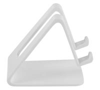 Healifty Support de Téléphone en Plastique Blanc Léger, Support de Bureau Stable Triangulaire pour Smartphone et Tablette, Porte-Bloc Pratique pour Maison, Bureau et Voyage