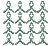 Healifty Support de Tige pour Plantes 50 pièces, Clips de Plantes en Plastique Vert, pour tomates et Phalaenopsis, Fixation des vignes et Plantes grimpantes, tiges Solides, 7,50 x 5,50 x