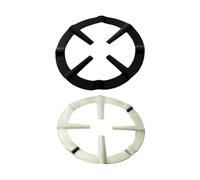 Healifty Supports pour Casseroles et Cafetières à Gaz, Grille de Brûleur Résistante à Haute Température, Lot de 2 Pièces Noir et Argenté, Support Stable pour Plaque de Cuisson à Gaz,