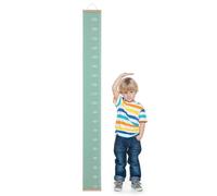 Healifty Tableau de Croissance des Garçon et Filles en Toile et Bois Vert, Facile à Installer Mesure de Hauteur Précise pour Chambre D'garçon et Filles Design Moderne Simple