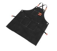 Healifty Tablier de Cuisine Toile Épais Résistant à Huile avec Poches Multiples Réglable pour Homme et Femme Protection pour Barbecue Cuisson et Bricolage