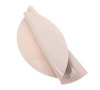 Healifty Tapis de Découpe en Silicone Beige Antidérapant et Amortissant pour Planche à Découper Ronde, Préparation Alimentaire Cuisine