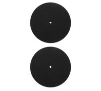 Healifty Tapis de platine vinyle, Coussinet de protection du disque, Lot de 2, Feutre, augmente l’adhérence et la friction, pour disque de gramophone, usage domestique