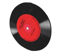 Healifty Tapis Rond Antidérapant en Polyester Design Vinyle Esthétique Unique, Surface Lisse, pour Salon ou Chambre, Décoration Musicale Originale