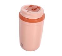 Healifty Tasse Électrique Rechargeable Inox pour Café et Shakes Mug Portable Automatique avec Mélangeur Intégré Bureau Voiture et Voyage Couleur Rose