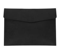 Healifty Titulaire du Document en Imitation Cuir Noir, Sacoche Porte Document A4 Pratique et Anti-impact pour Usage Quotidien et Clercs