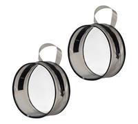 Healifty Trousse de Maquillage Ronde Transparente en PVC Lot de 2 Paquet de Rangement Portables Légère et Solide pour Voyage et Organisation Cosmétique Paquet Maquillage Transparent