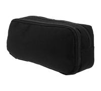 Healifty Trousse Double Couche en Tissu Oxford avec Fermeture Éclair, Noir | Organisation à Deux Compartiments, Accès Rapide et Bureau Plus Net, pour Élèves, Artistes, École et Bureau