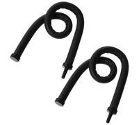 Healifty Tube en Caoutchouc Flexible pour Aquarium 2 Pièces, Diffuseur d'air Noir, Facile à Nettoyer et Pliable, pour Augmenter L'oxygénation du Poisson