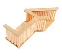 Healifty Tunnel en Bois pour Hamster et Petits Animaux Cachette Khaki, Maison D'écureuil pour Espace de Vie des Animaux de Compagnie