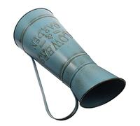 Healifty Vase Rétro en Fer Forgé Bleu Grand Format pour Fleurs Artificielles, Jardinière Vintage Décorative D'intérieur, Ornement Maison Salon Grand Modèle