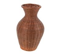 Healifty Vase Tressé Bambou pour Fleurs Séchées Panier à Fleurs Décoratif Raffiné Contenant De Bureau Simple Et Stable