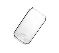 Healifty Verres Résistants Chaleur pour Boissons Tasse Verre Transparente Mug Portable pour Eau Soda et Jus Base Plate Stable pour Usage Intérieur et Extérieur