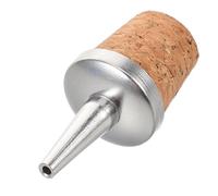 Healifty Verseur de Bouteille de Bar en Métal et Bois avec Bouchon en Liège, Doseur Facile à Utiliser pour Restaurants et Amateurs à Domicile, Versement Précis et Confortable