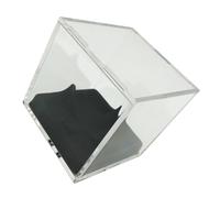 Healifty Vitrine de Baseball Carrée Transparente avec Support Stable et Base Intégrée pour Présentation et Protection de Souvenirs Sportifs