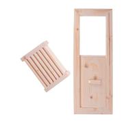 Healifty Volet de Ventilation en Cèdre pour Sauna 1 Ensemble de Grille D’aération Coulissante en Bois Solide Accessoire de Ventilation pour Salle de Sauna et Hammam Panneau Pratique