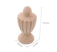 Healifty Wood Finials for Staircases Unfinished European Style Decorative Post Toppers French Wedding Accent for Indoor Home and Villa Use