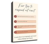 Healing From Within Inner Struggles Mental Wellness Poster for Counseling Office Bedroom Calm Wall Art for Therapist Psychologist Waiting Room