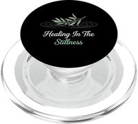 Healing in The Stillness Méditation spirituelle chrétienne PopSockets PopGrip pour MagSafe