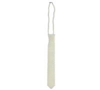 Heallege Vintage Perle Cravate clavicule Collier pour Femmes Hommes élégant réglable Cravates discothèque fête scène Accessoires