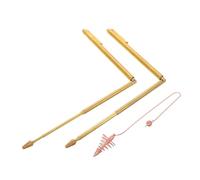 HEALLILY 1 Ensemble tige de prospection en laiton baguettes de sourcier de sourcier cuivre Golden