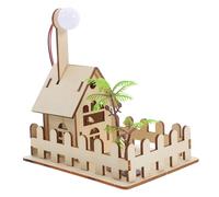 HEALLILY 1 kit scientifique de lumière solaire de jardin à faire soi-même, modèle d'assemblage complet pour une expérience éducative sur l'énergie solaire, mini décoration de chemin, kit de