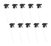 HEALLILY 10 Pièces Buse de Pulvérisation pour Bouteille Spray 28mm en Plastique Noir Design Ergonomique et Fonction Anti-Obstruction Jardinage