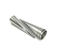 HEALLILY 10 Pièces Moule à Gâteau en Acier Inoxydable Conique Résistant la Chaleur Préparation de Pains Torsadés Pâtisseries pour Usage Cuisine Professionnelle