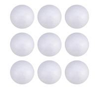HEALLILY 100Pcs Boules Artisanales en Mousse Boules en Polystyrène Lisses Boules Rondes en Polystyrène Bricolage Modélisation Projets d'art Décoration de Noël (Solide 2 Cm)