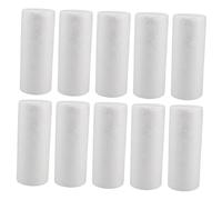 HEALLILY 10pièces Cylindres Mousse Blanche pour Bricolage De Tubes Polystyrène pour Décorations Et Modélisation Festive